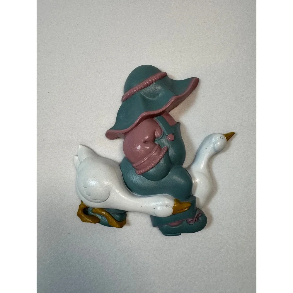 Vintage Burwood Goose Children‎ Wall Art Set 1988 Pink Blue 2865-1B
